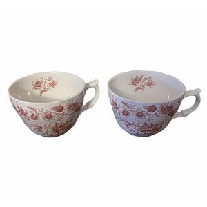 Double Phoenix Ironstone Somerset Cups Mugs Set 2